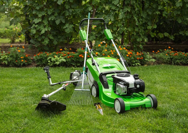 Lawn Equipment in Use